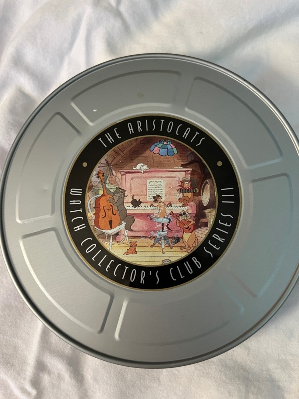 Disney Silver The Aristocats Watch Collector's Club Series Tin